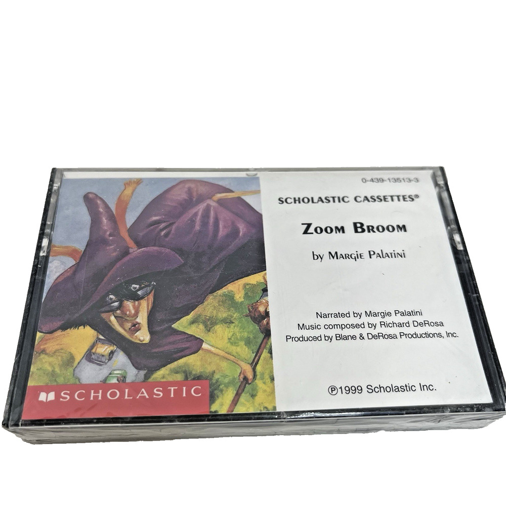 Scholastic Zoom Broom Cassette 1999 Sealed Kids Audio Tape